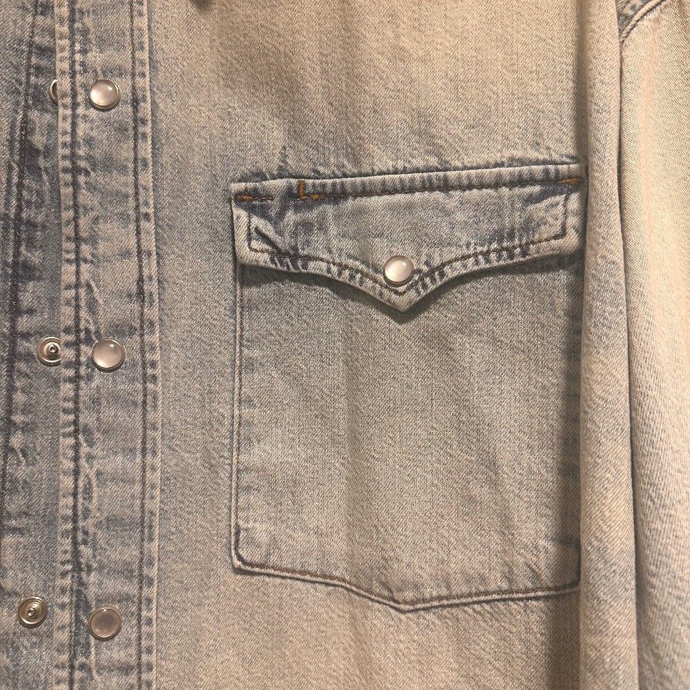 Re/Done oversized denim shirt